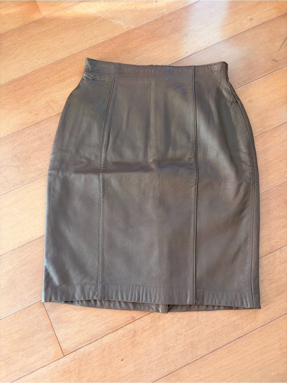 New Zeland Lambskin Leather Skirt